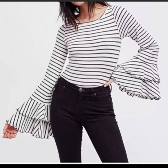 NWT Free People We The Free Striped Top Size XS - Picture 2 of 7